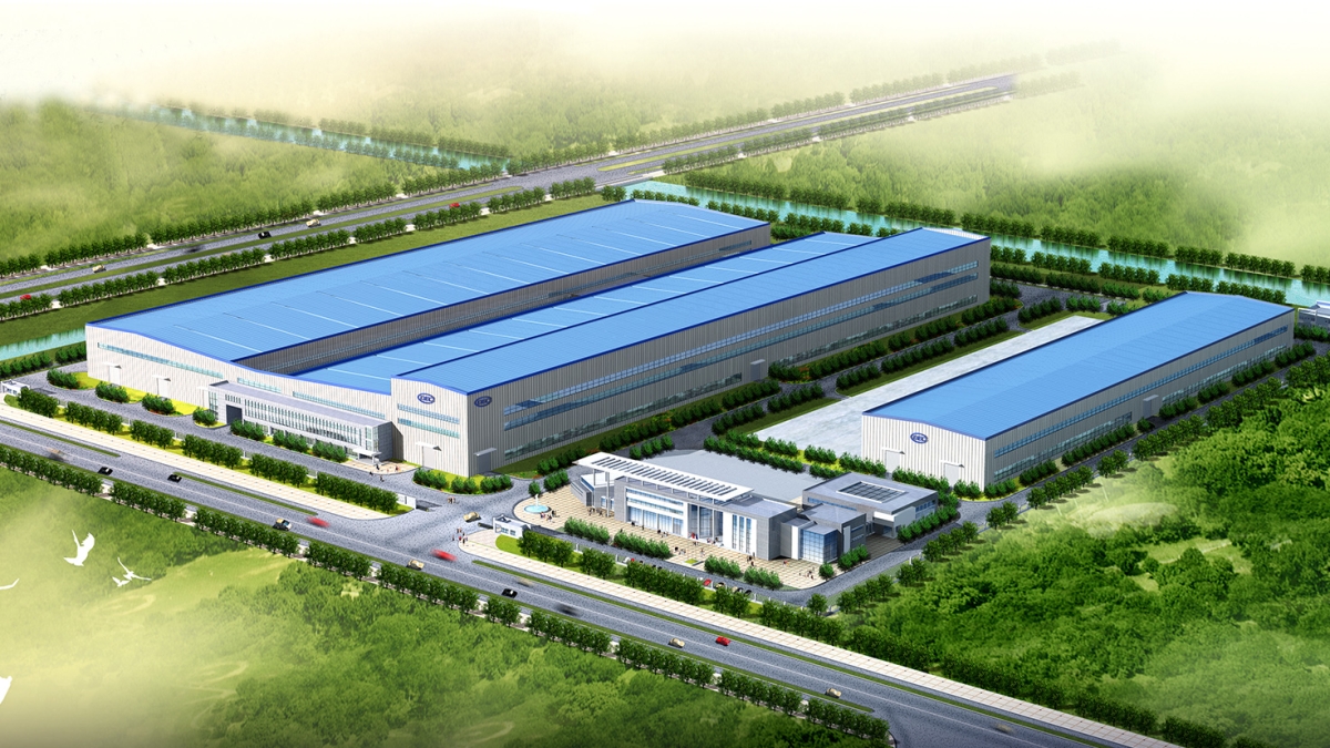 東方電氣風電(新能源)華東制造基地廠區(qū)